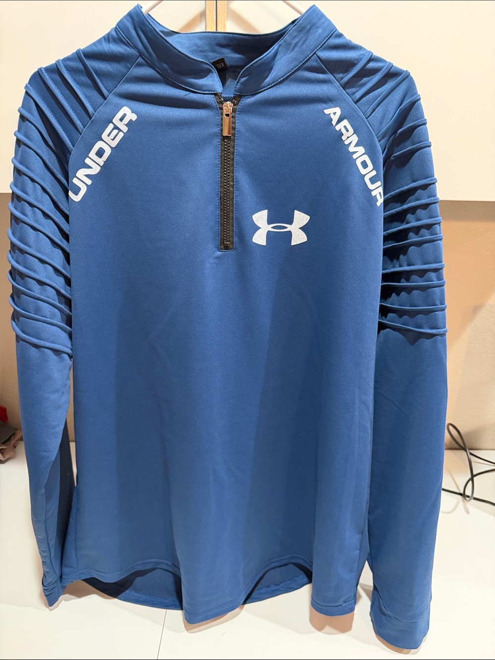 Under Armour Royal Blue Half-Zip Athletic Top